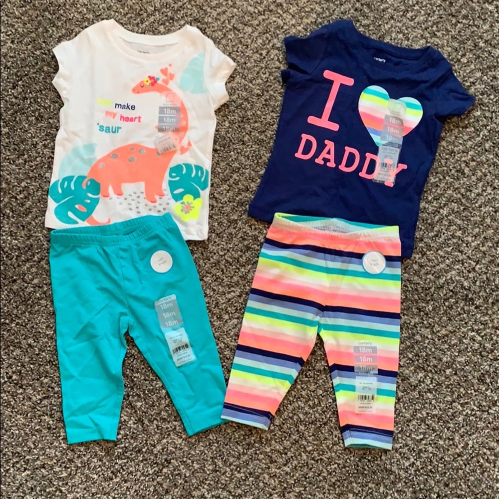 2 Carters outfits sz 18 months